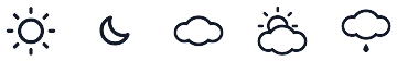 Meteocons sample glyphs