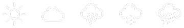 Weather Icons sample glyphs